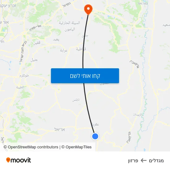 מפת מגדלים לפרזון