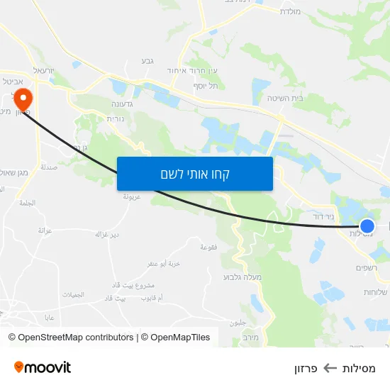 מפת מסילות לפרזון