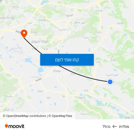 מפת מולדת לנהלל