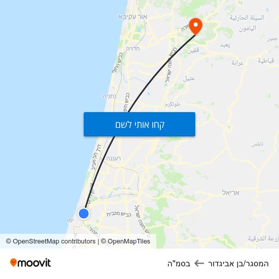 מפת המסגר/בן אביגדור לבסמ"ה