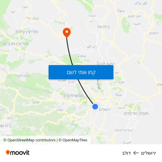 מפת ירושלים לדולב