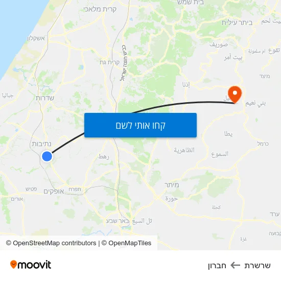 מפת שרשרת לחברון