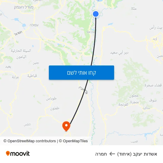 מפת אשדות יעקב (איחוד) לחמרה