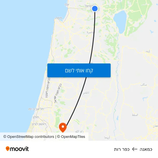 מפת כמאנה לכפר רות