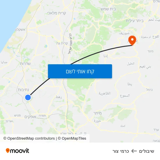 מפת שיבולים לכרמי צור