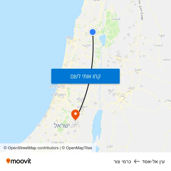 מפת עין אל-אסד לכרמי צור