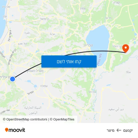 מפת יקנעם למיצר