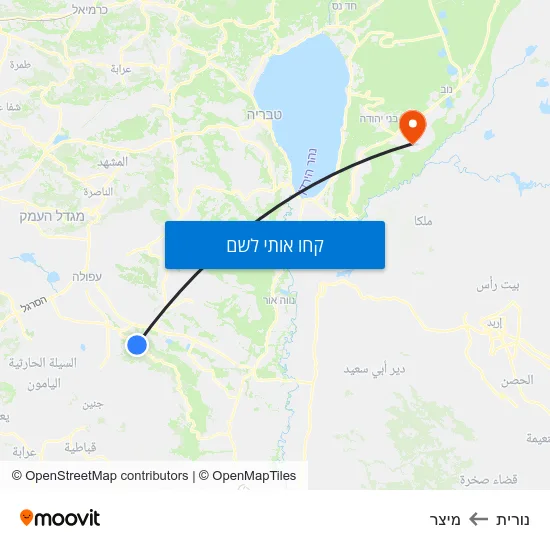 מפת נורית למיצר