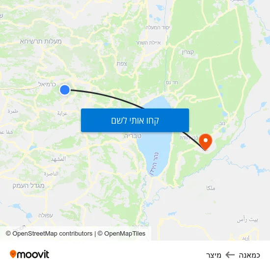מפת כמאנה למיצר