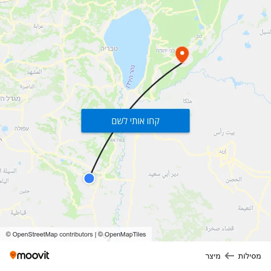 מפת מסילות למיצר