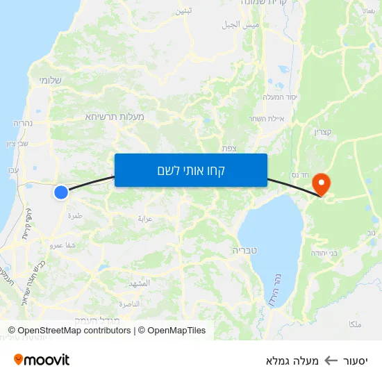מפת יסעור למעלה גמלא