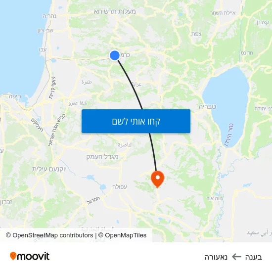 מפת בענה לנאעורה