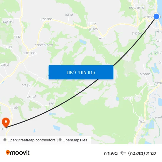 מפת כנרת (מושבה) לנאעורה