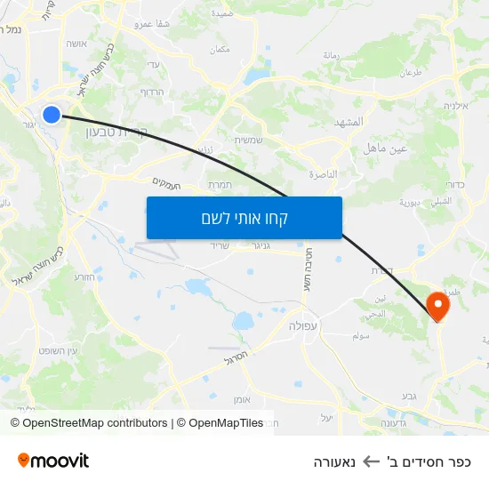 מפת כפר חסידים ב' לנאעורה