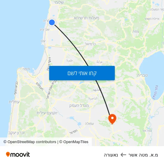 מפת מ.א. מטה אשר לנאעורה