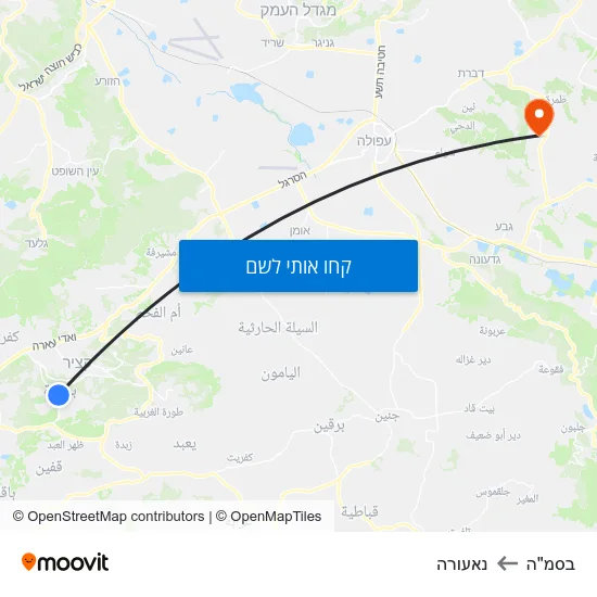 מפת בסמ"ה לנאעורה
