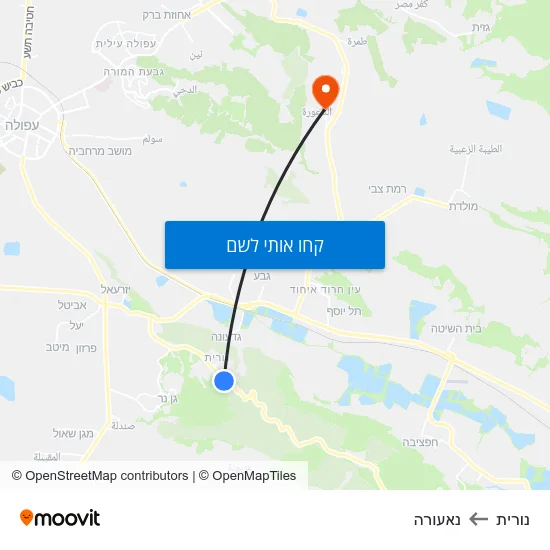 מפת נורית לנאעורה