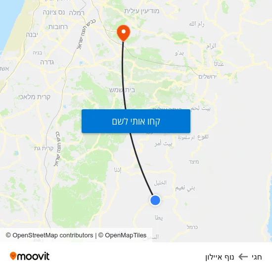מפת חגי לנוף איילון