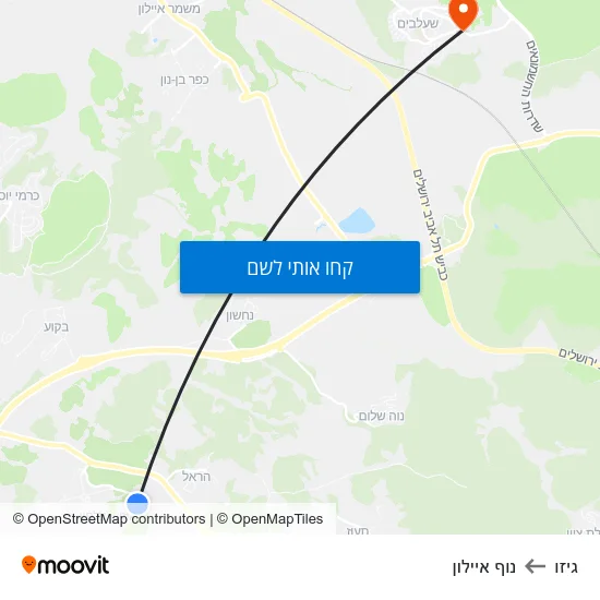 מפת גיזו לנוף איילון