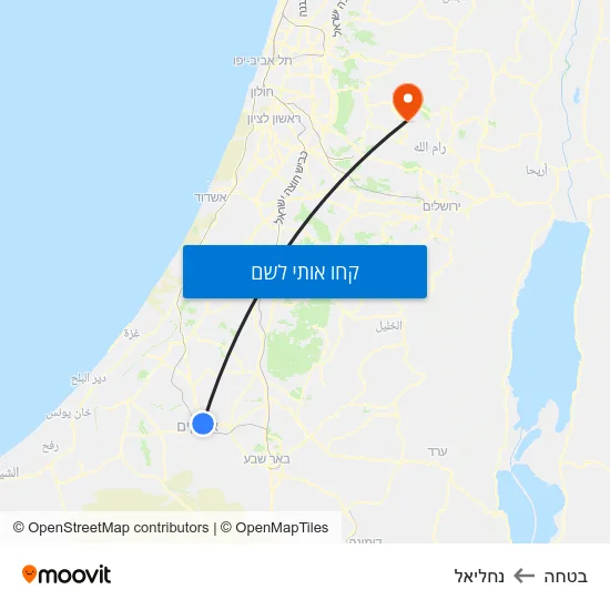 מפת בטחה לנחליאל