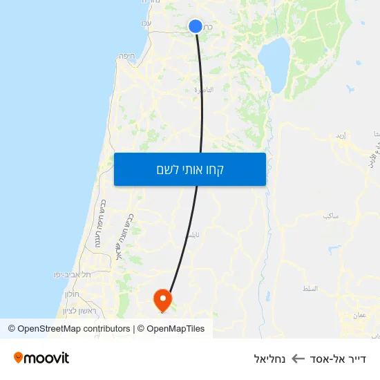 מפת דייר אל-אסד לנחליאל