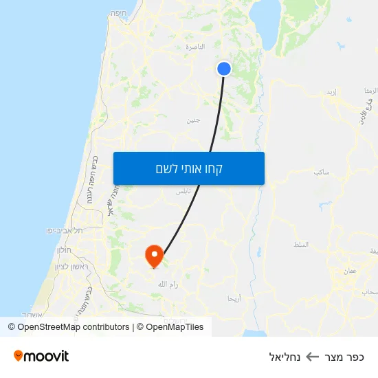 מפת כפר מצר לנחליאל