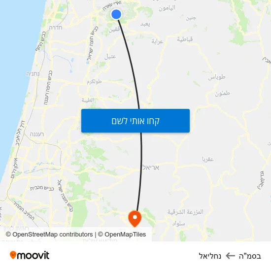 מפת בסמ"ה לנחליאל