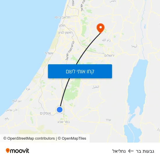 מפת גבעות בר לנחליאל