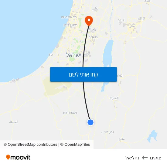מפת צוקים לנחליאל
