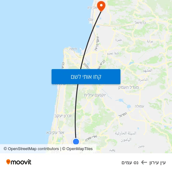 מפת עין עירון לנס עמים