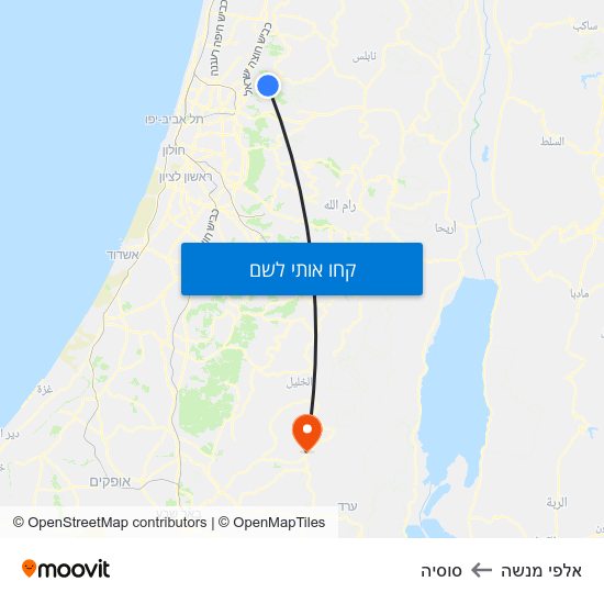 מפת אלפי מנשה לסוסיה