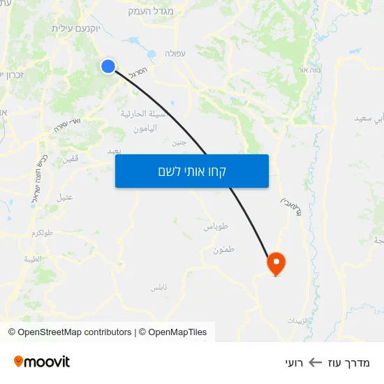 מפת מדרך עוז לרועי
