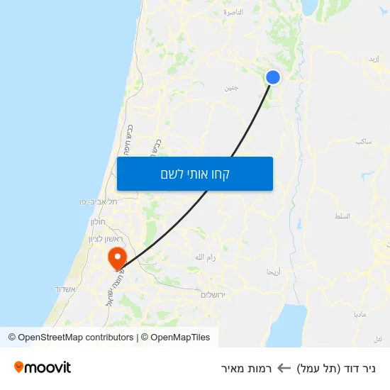 מפת ניר דוד (תל עמל) לרמות מאיר