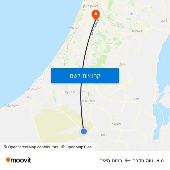 מפת מ.א. נווה מדבר לרמות מאיר