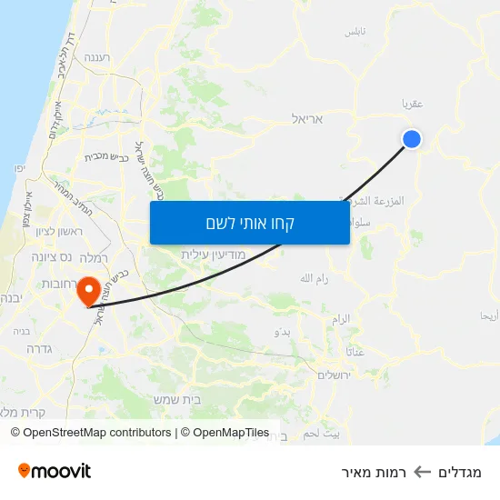 מפת מגדלים לרמות מאיר