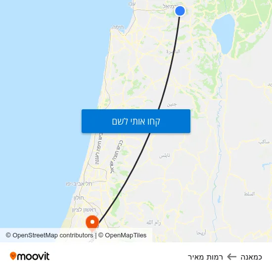 מפת כמאנה לרמות מאיר