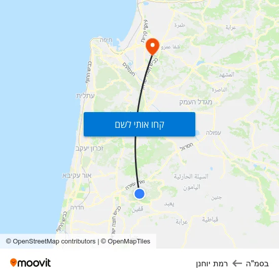מפת בסמ"ה לרמת יוחנן