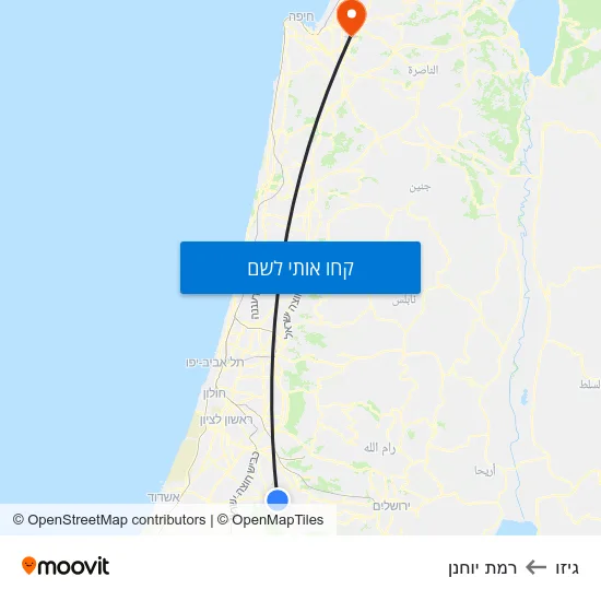 מפת גיזו לרמת יוחנן