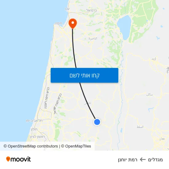 מפת מגדלים לרמת יוחנן