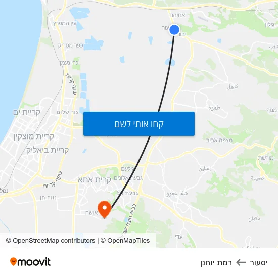 מפת יסעור לרמת יוחנן
