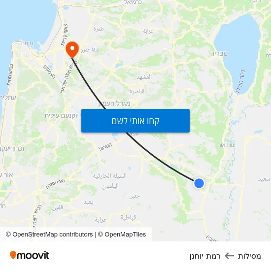 מפת מסילות לרמת יוחנן