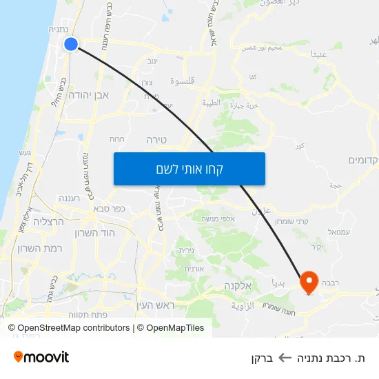 מפת ת. רכבת נתניה לברקן
