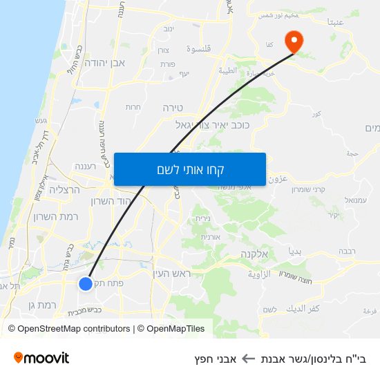 מפת בי''ח בלינסון/גשר אבנת לאבני חפץ