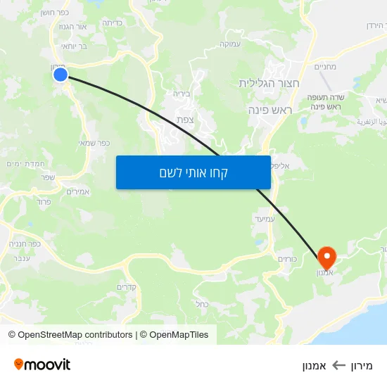 מפת מירון לאמנון
