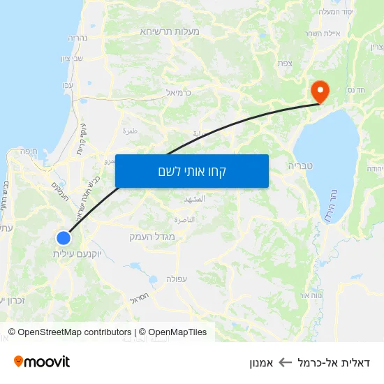 מפת דאלית אל-כרמל לאמנון