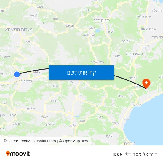 מפת דייר אל-אסד לאמנון
