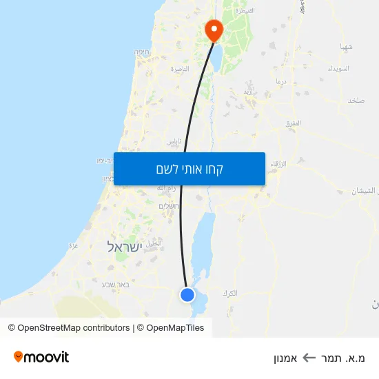 מפת מ.א. תמר לאמנון