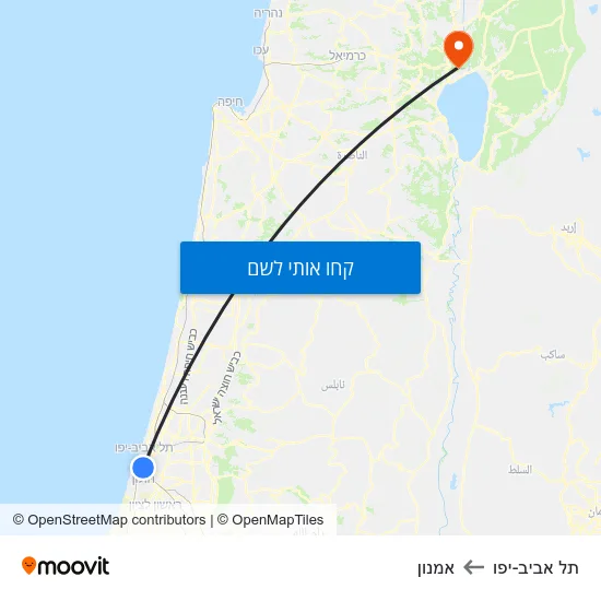 מפת תל אביב-יפו לאמנון