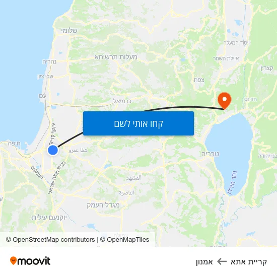 מפת קריית אתא לאמנון