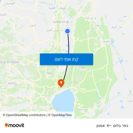 מפת כפר בלום לאמנון